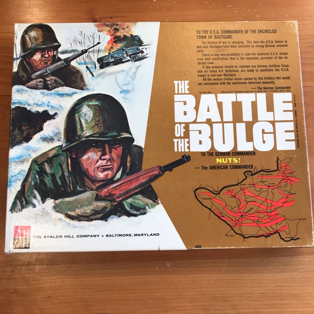 *Vintage* “The Battle of the Bulge” strategy game